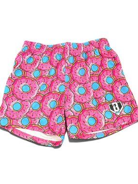 Baseball Lifestyle 101 Donut Shorts - Strawberry Size Medium 32Wx5L Mesh